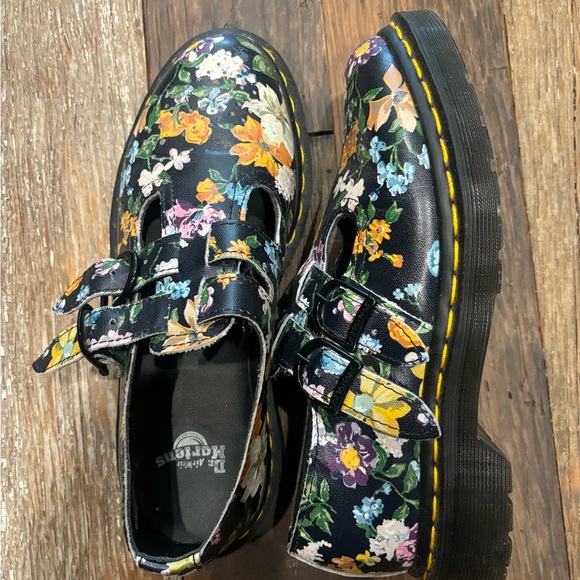 Doc Martens Floral Print Shoes - Picture 2 of 4